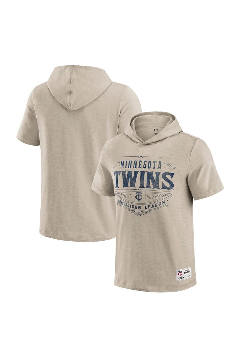 Darius Rucker Collection by Fanatics Men's Darius Rucker Collection by Fanatics  Tan Minnesota Twins Hooded T-Shirt, Main, color, Tan