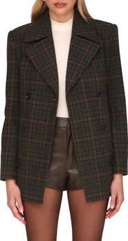 Avec Les Filles Oversize Double Breasted Peacoat