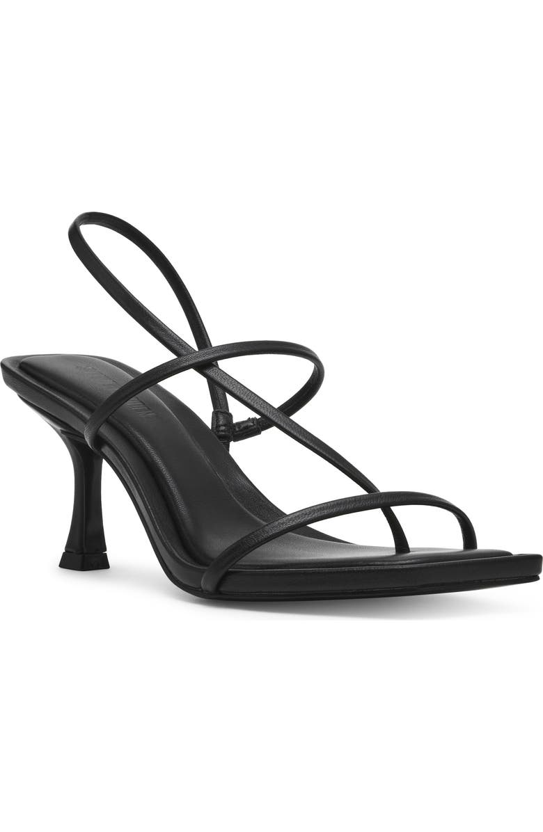 Steve Madden Lock Sandal, Main, color, Black Leat