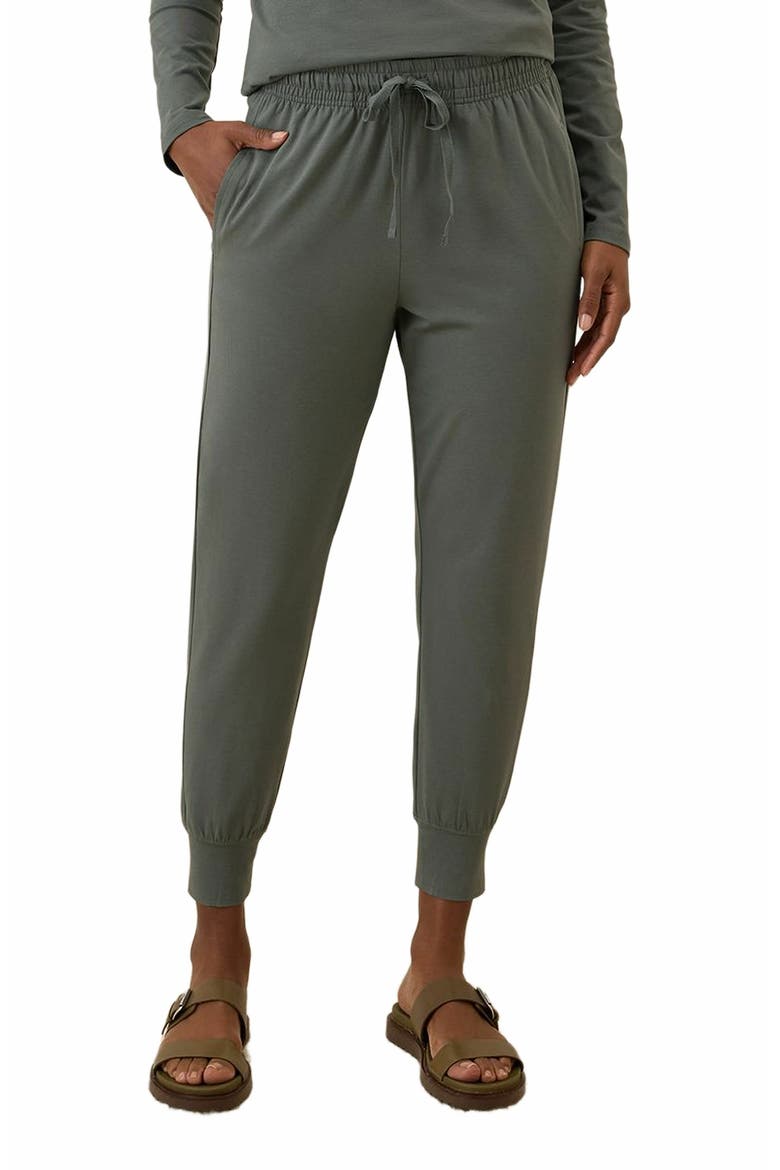 Organic Cotton Luxe Essential Jogger, Alternate, color, Castor Green