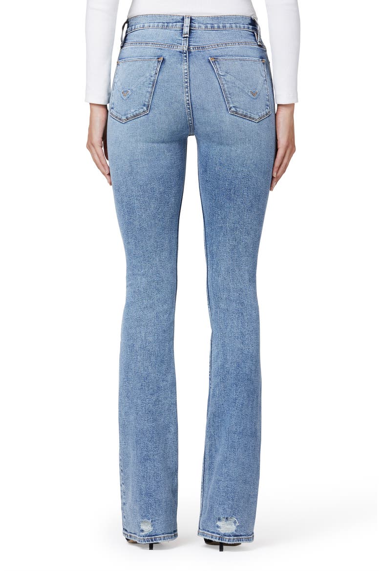 Barbara High Waist Distressed Bootcut Jeans, Alternate, color, PURE SHORES