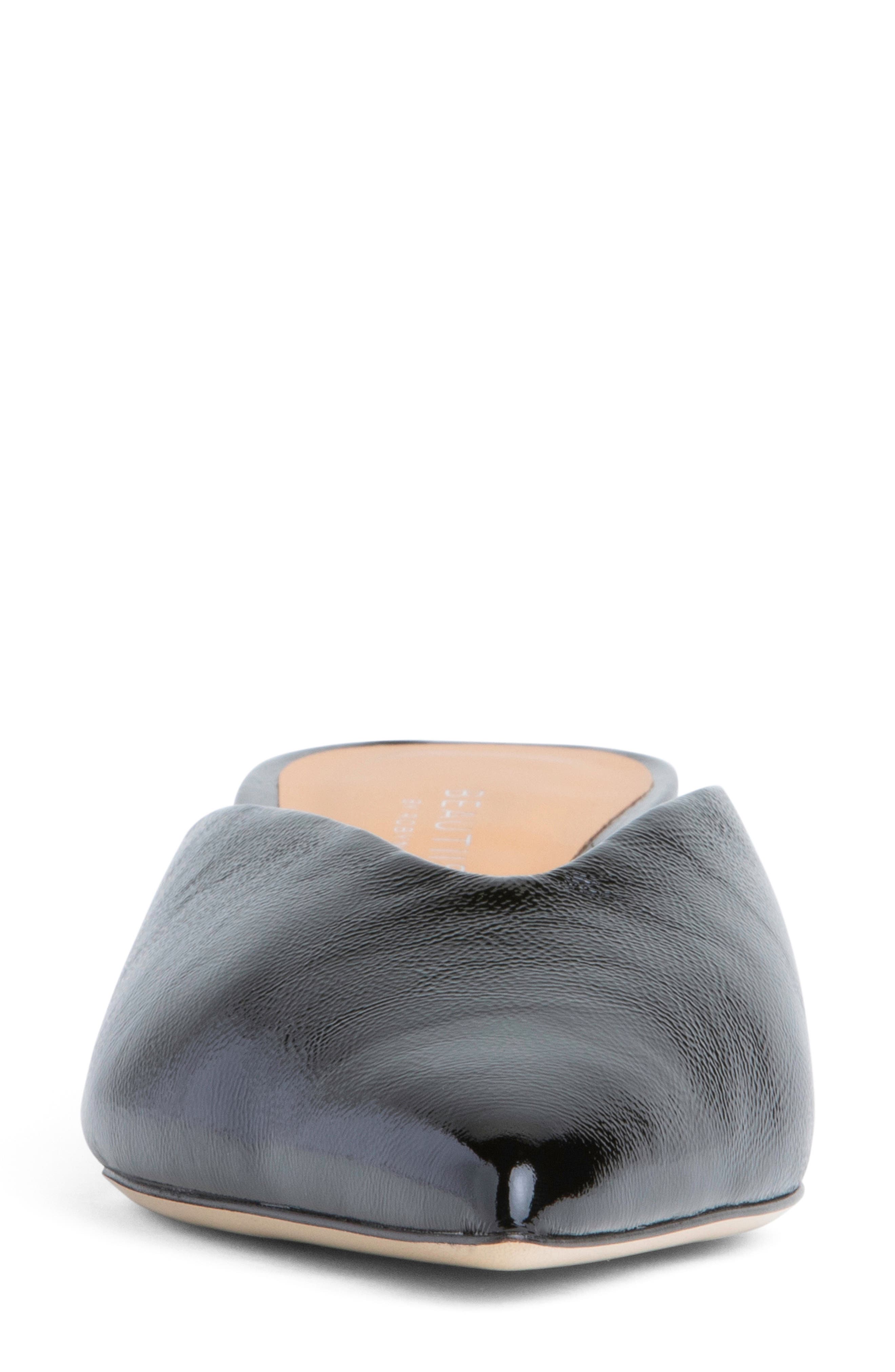 BEAUTIISOLES Gal Pointed Toe Kitten Heel Mule, Alternate, color, Black