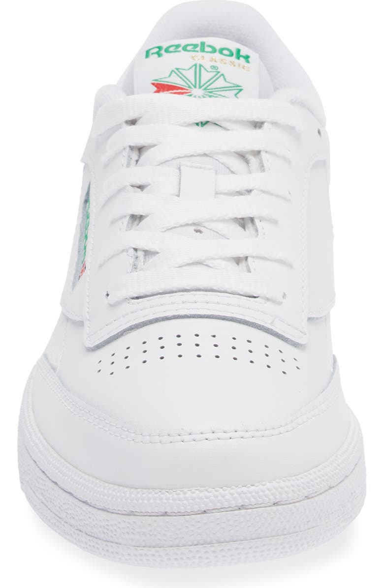 Reebok Club C 85 Sneaker, Alternate, color, Ftwwht/Ftwwht/Goldmt