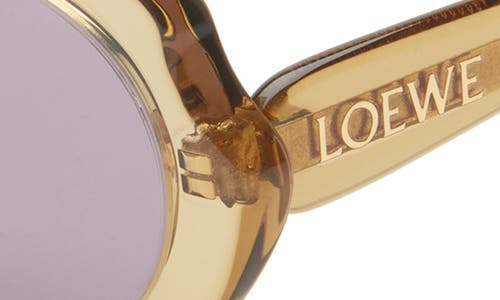 Loewe Thin Mini 54mm Oval Sunglasses In Yellow