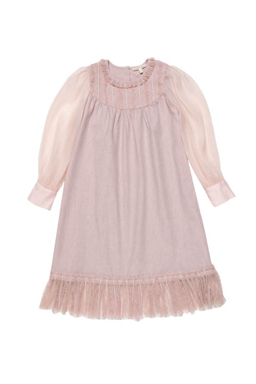 The Sunday Collective Babies'  Ruffled Concert Dress In Pink