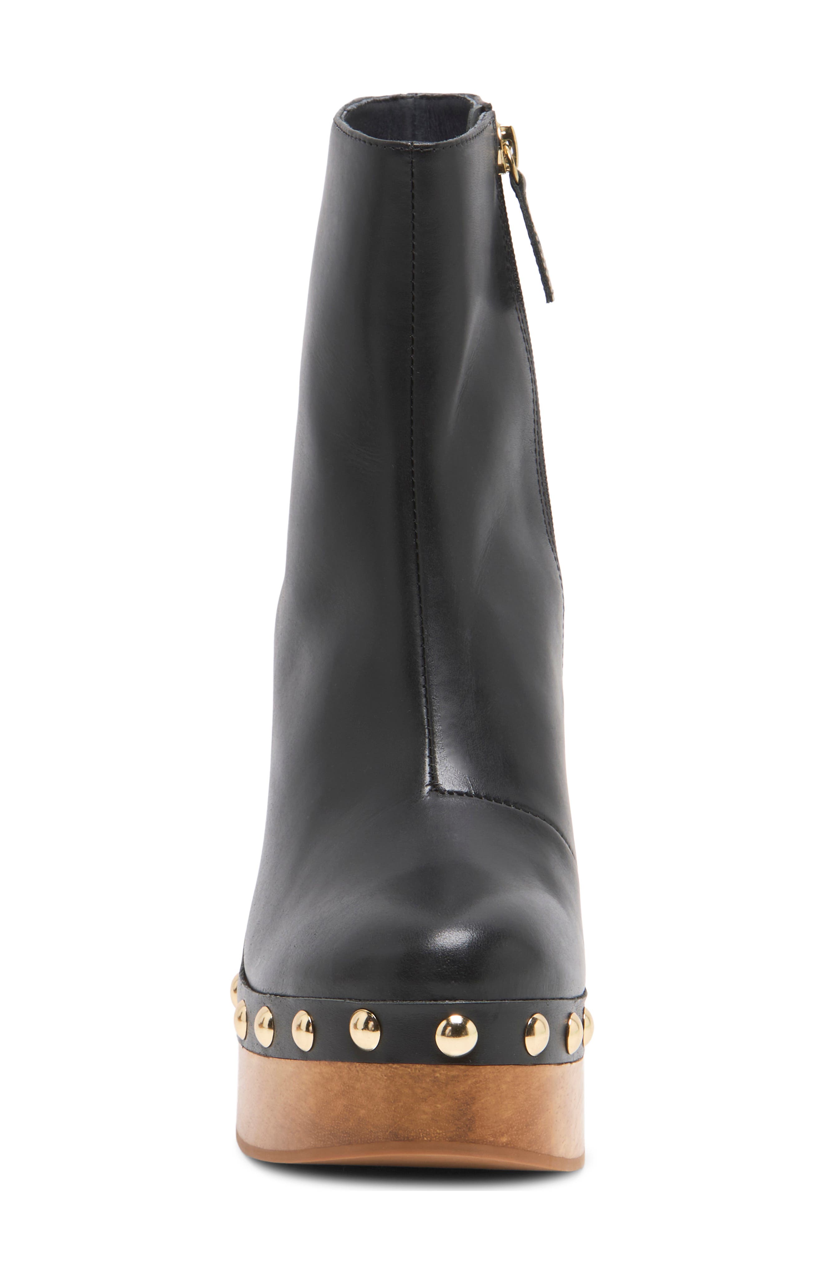 Grayson Clog Boot, Alternate, color, BLACK LEATHER