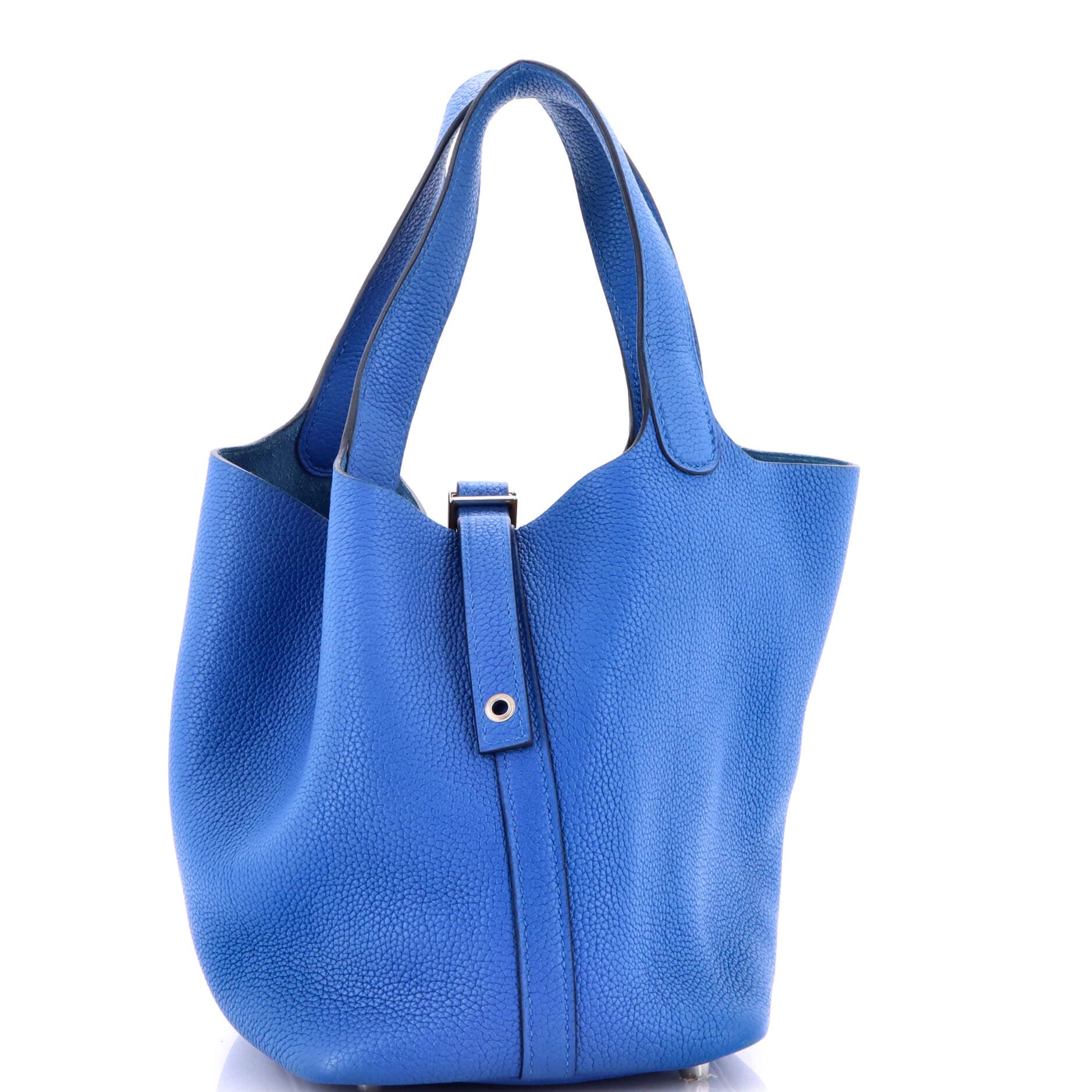 Pre-Owned Hermes Picotin Lock Bag Maurice PM, Main, color, Bleu France