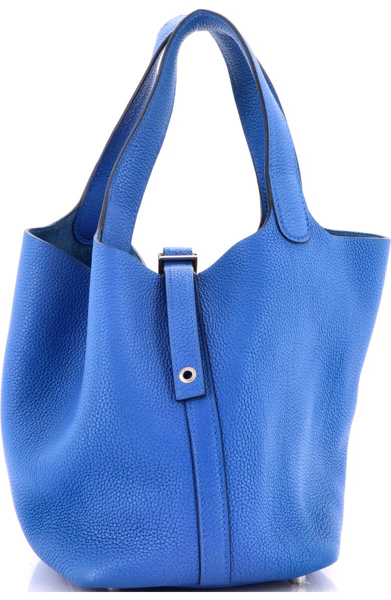 Pre-Owned Hermes Picotin Lock Bag Maurice PM, Main, color, Bleu France