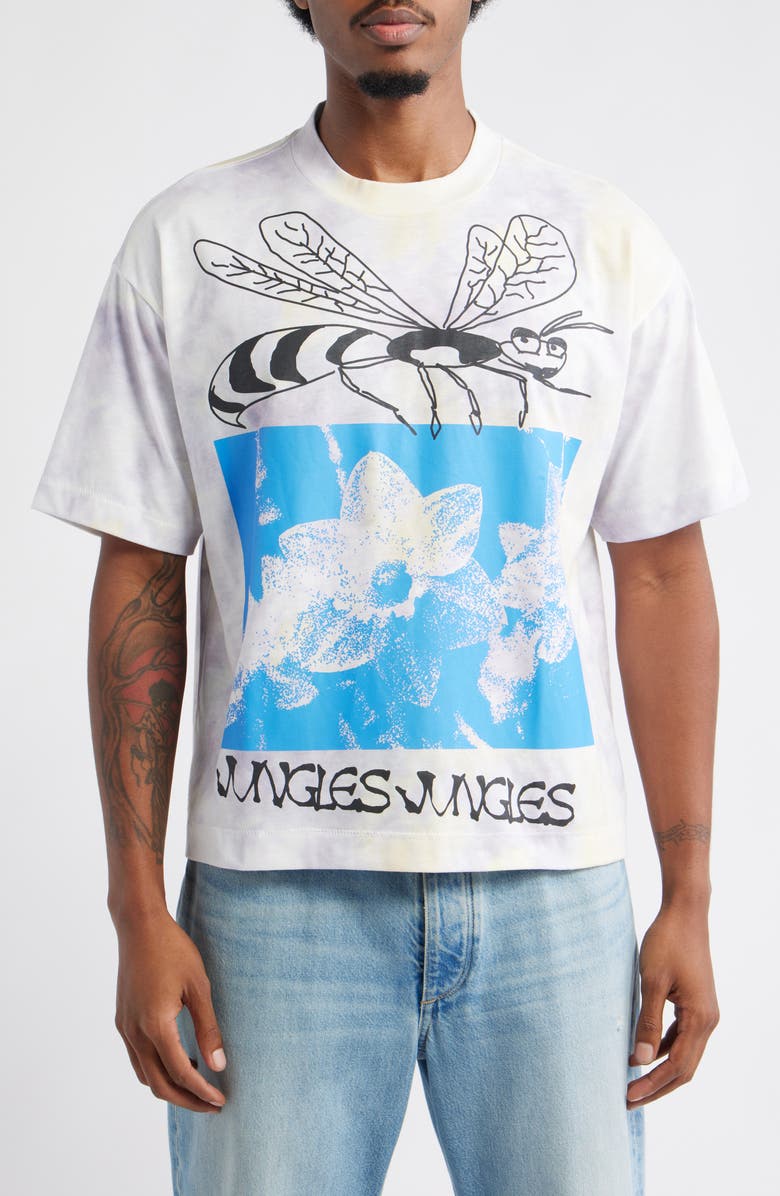 JUNGLES Plant Sex Tie Dye Cotton Graphic T-Shirt, Main, color, Tie Dye