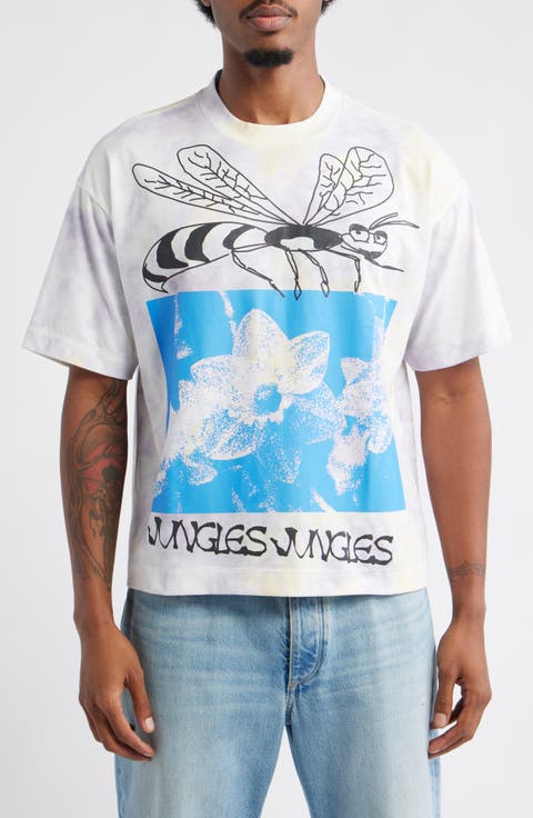 Plant Sex Tie Dye Cotton Graphic T-Shirt