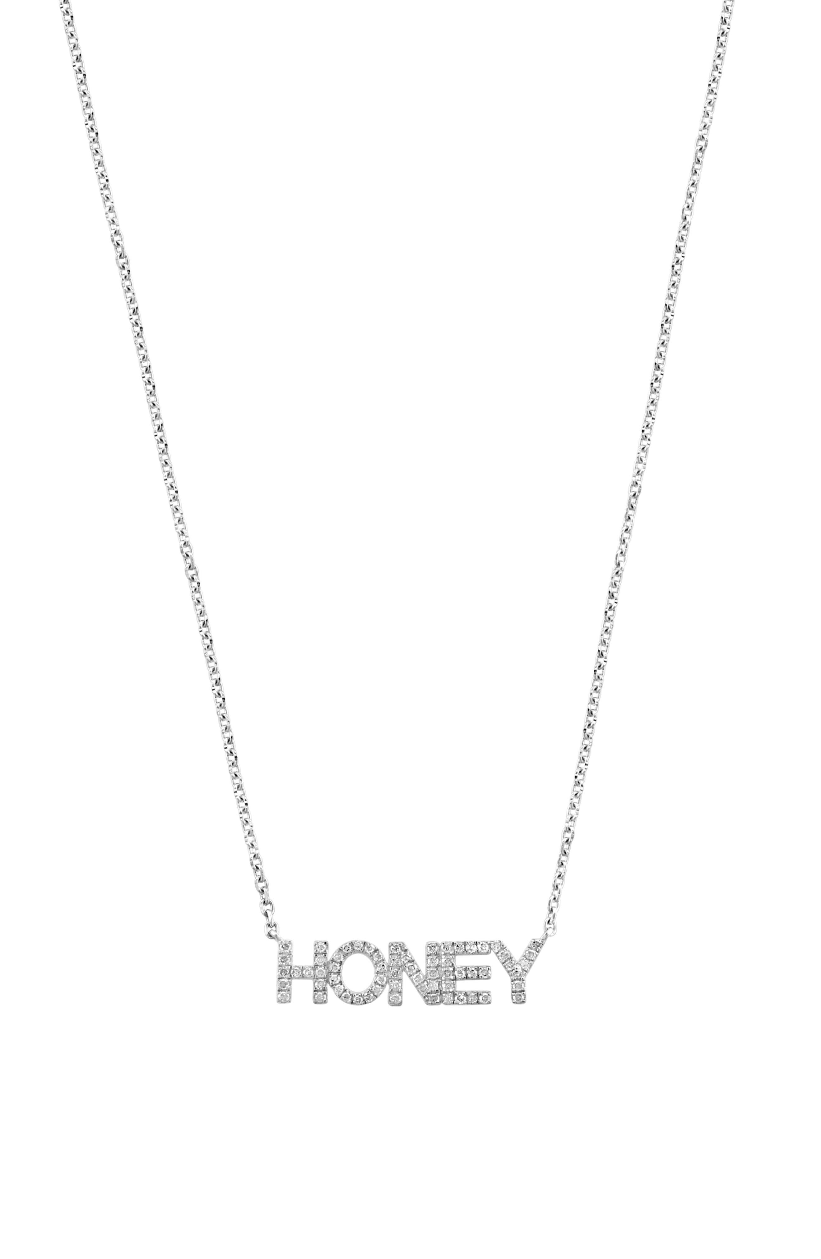 Honey Diamond Pendant Necklace