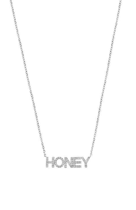 Honey Diamond Pendant Necklace