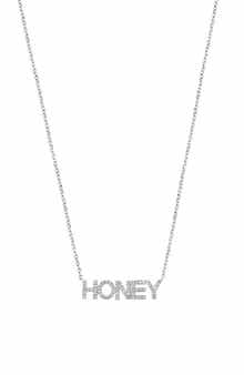 Honey Diamond Pendant Necklace