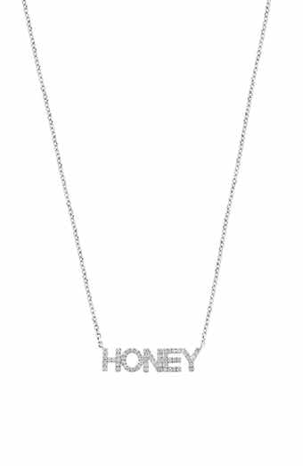 Honey Diamond Pendant Necklace
