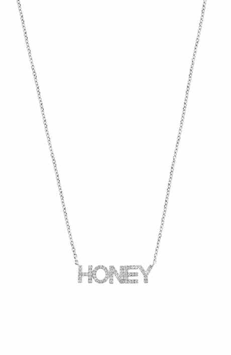 Honey Diamond Pendant Necklace