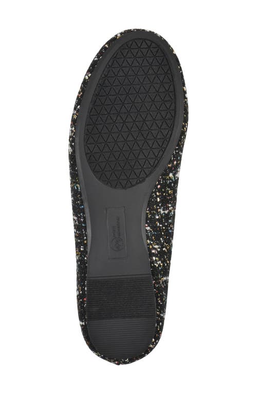 Cliffs By White Mountain Sashimi Embellished Bow Flat In Black Multi Fabric