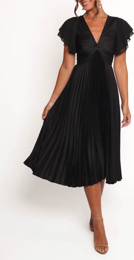 Nova Flutter Sleeve Midi Dress