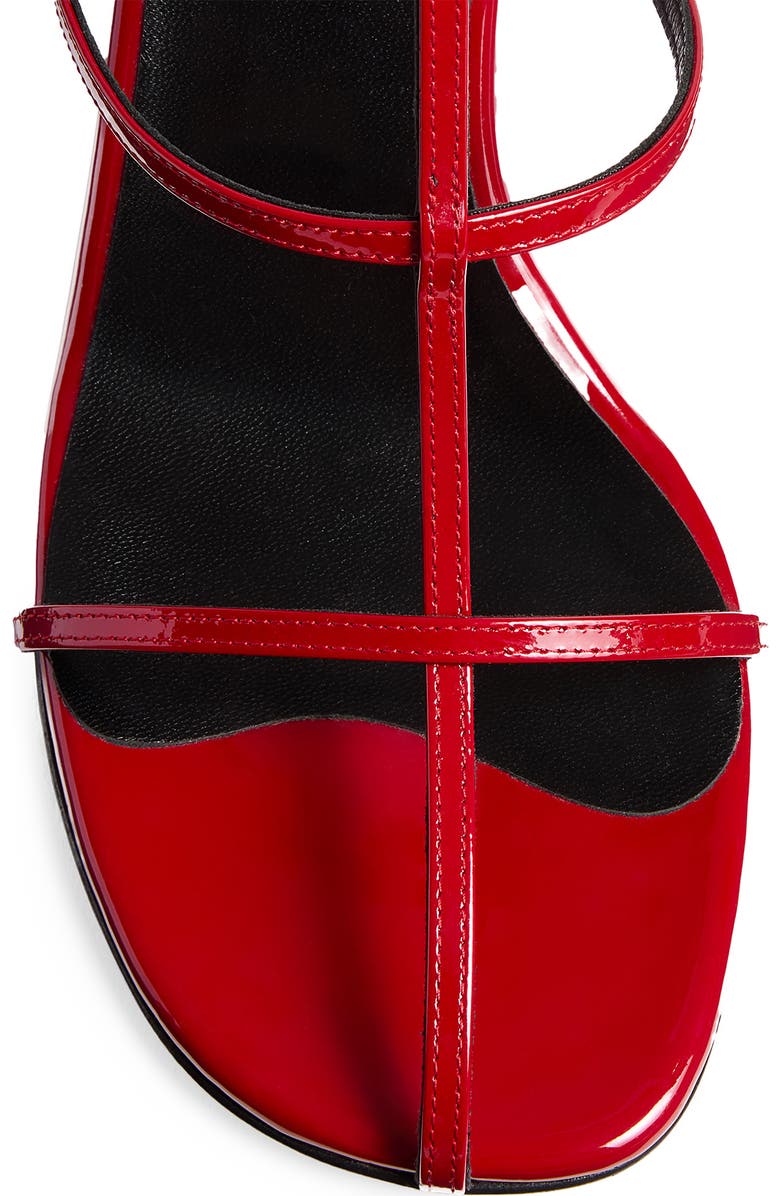 Khaite Cage Sandal, Alternate, color, Fire Red