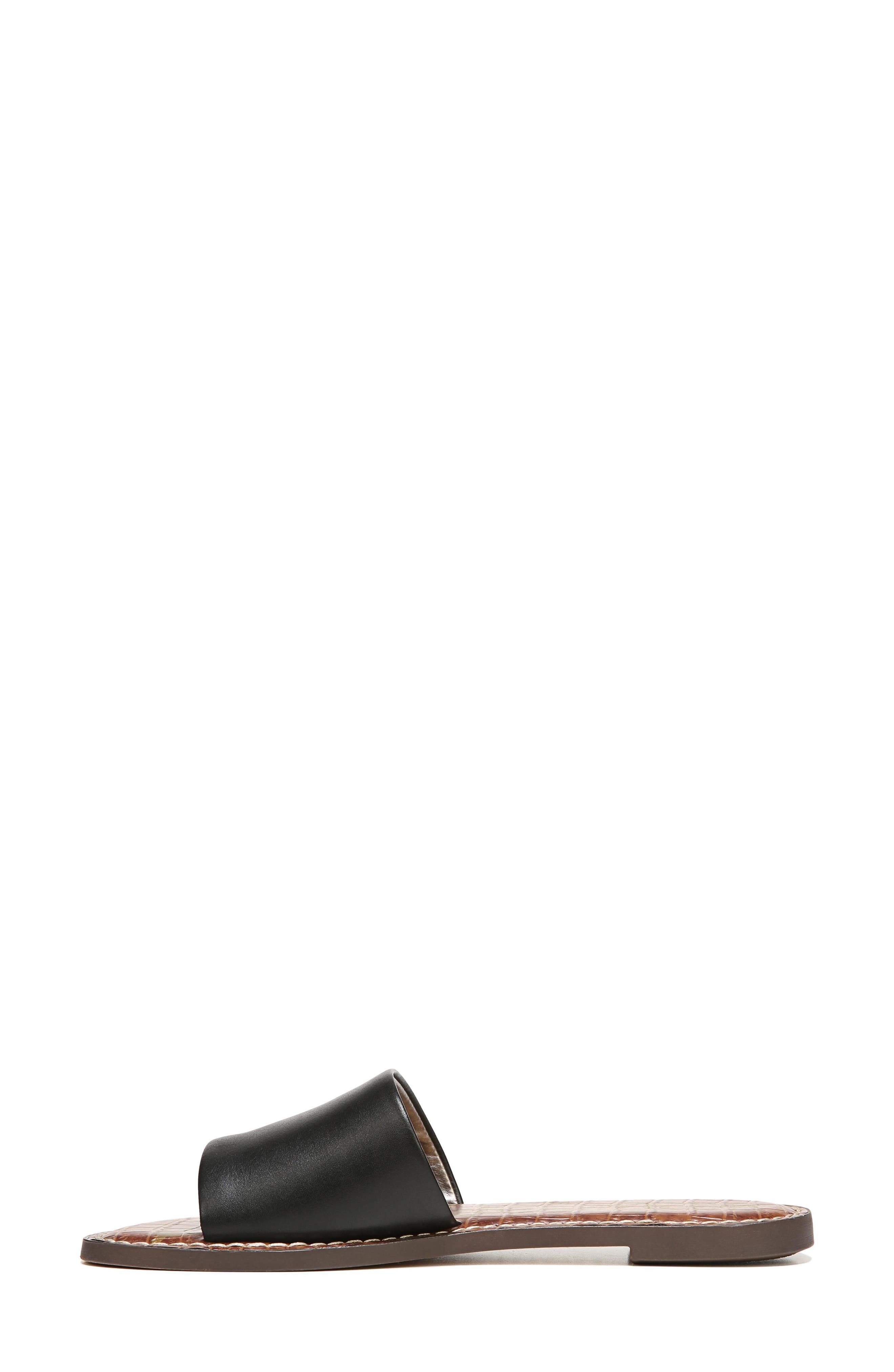 Gio Slide Sandal, Alternate, color, BLACK LEATHER