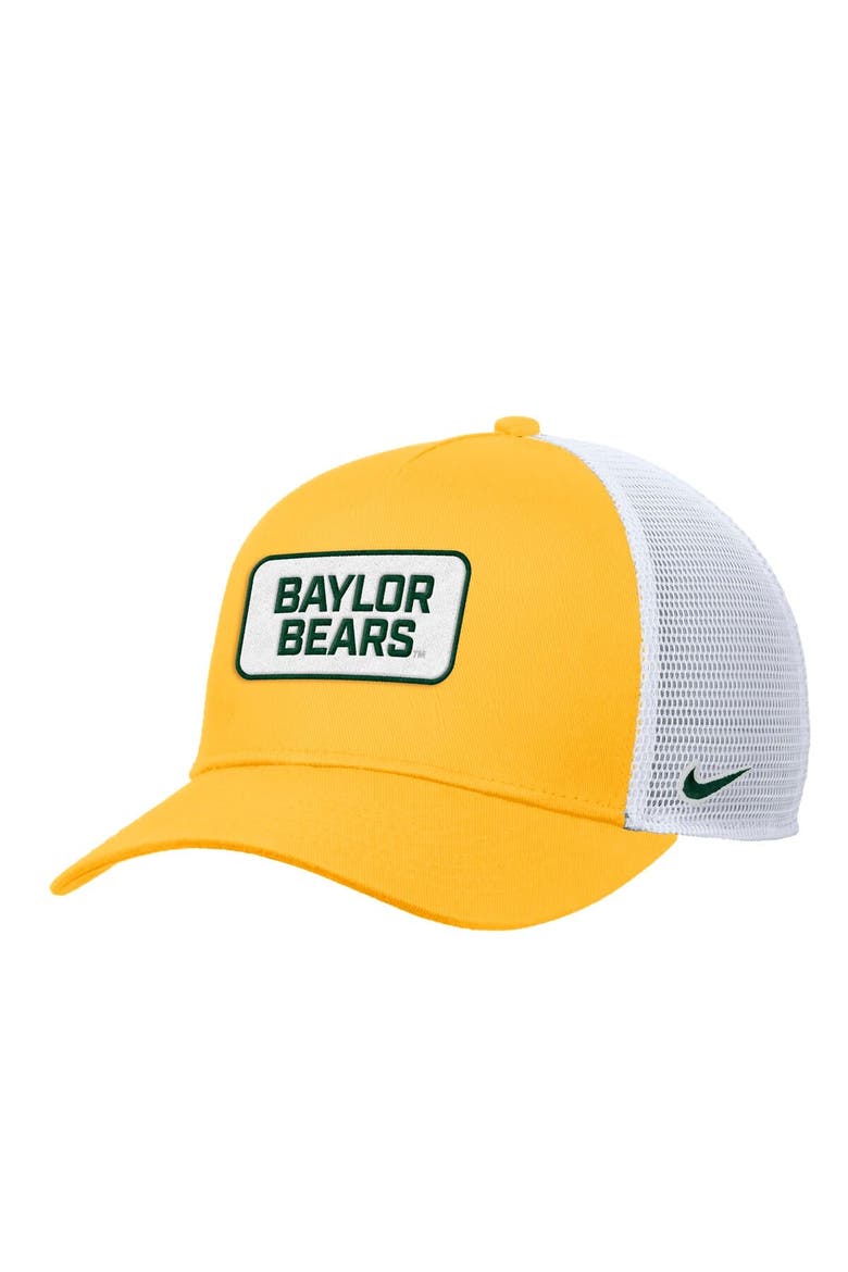 Men's Nike Gold Baylor Bears 2025 On-Field Rise Trucker Adjustable Hat, Main, color, Gold
