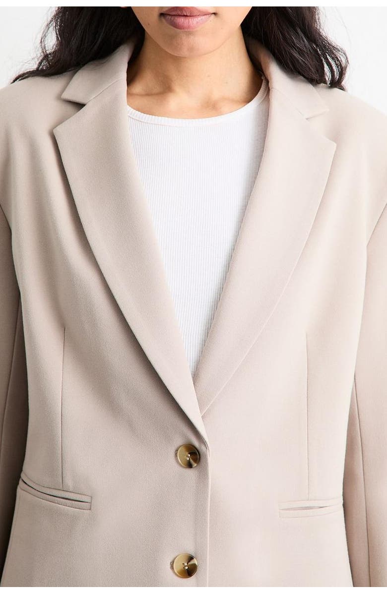 Warehouse Oversized Single Breasted Blazer, Alternate, color, Stone
