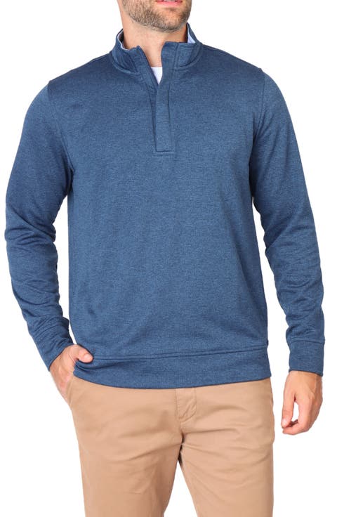 Luxe Performance Golf Fleece Quarter Zip Pullover