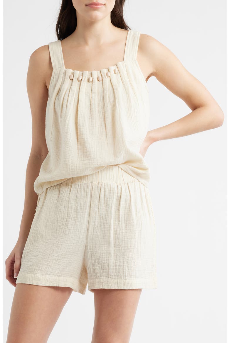 Beaded Sleeveless Top, Main, color, PEARL