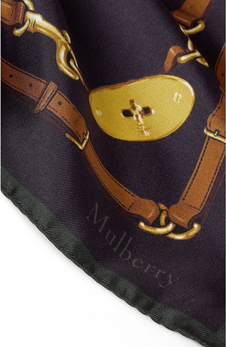 Mulberry Square Scarf - Belted Boarder, Alternate, color, Deep Aubergine