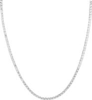 Bearfruit Jewelry Sterling Silver 18k Gold Plated Beatrice Tennis Necklace Statement