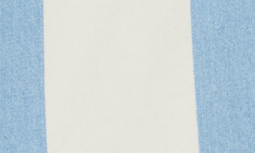 Frame The Borrowed Oversized Striped Cotton-poplin Shirt In Blue