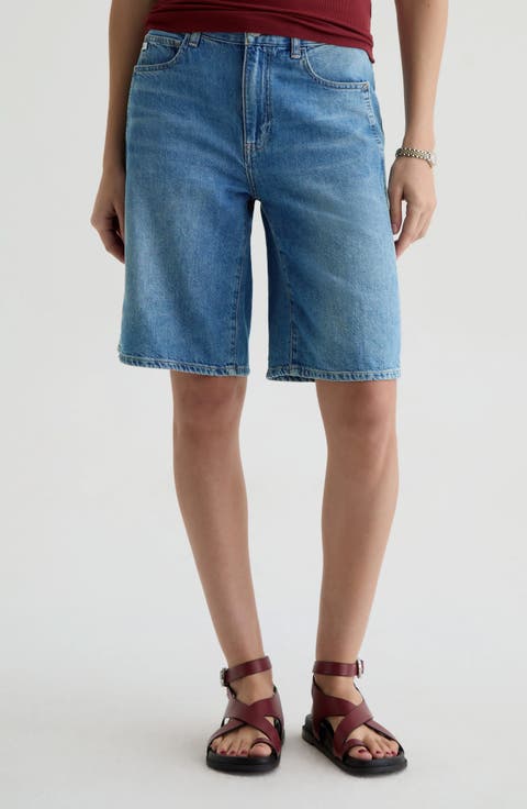 Thalia Denim Bermuda Shorts (Galaxy)