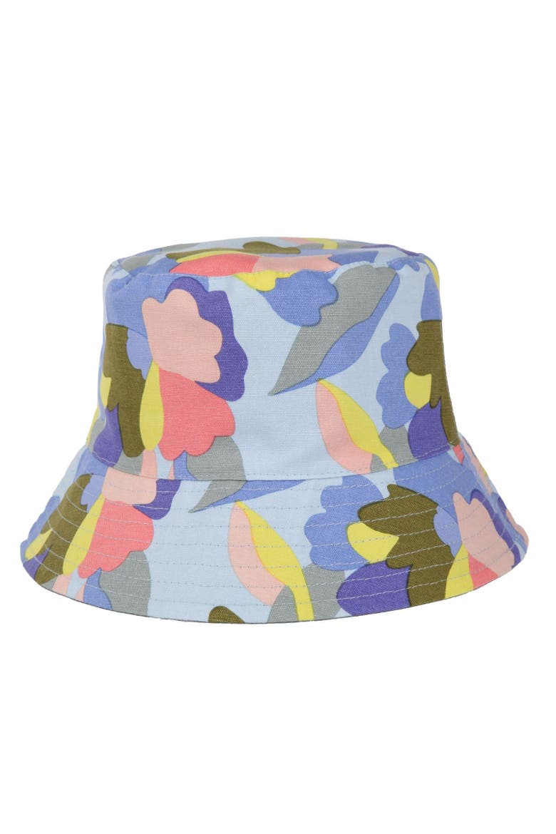 Abstract Floral Reversible Bucket Hat, Main, color, Green Milieu