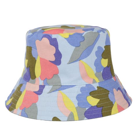 Abstract Floral Reversible Bucket Hat