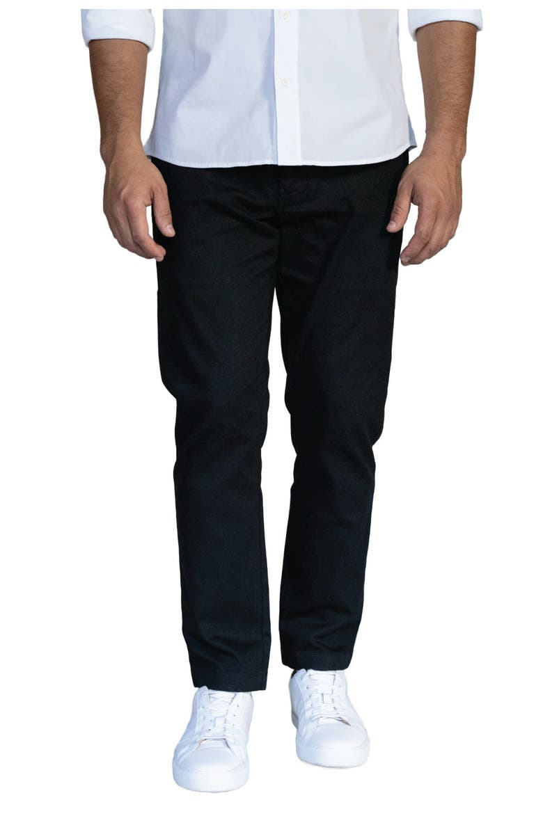 Peter Manning Stretch Chinos Slim Fit, Alternate, color, Black
