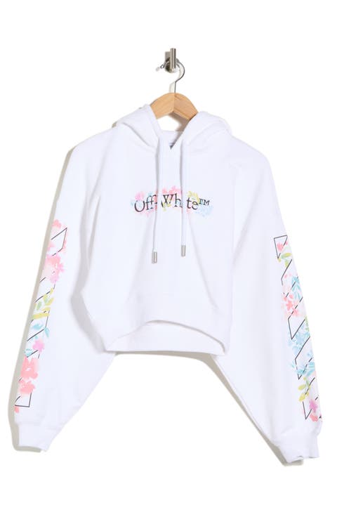 Crop Graphic Hoodie