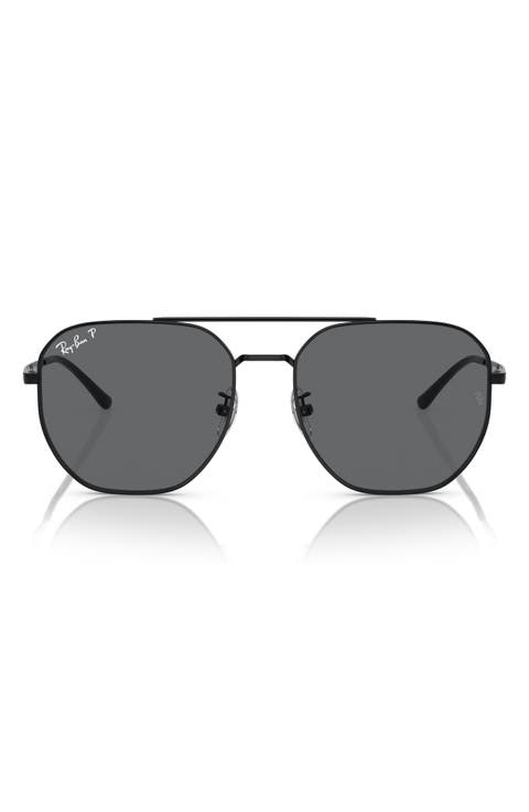 59mm Polarized Irregular Sunglasses