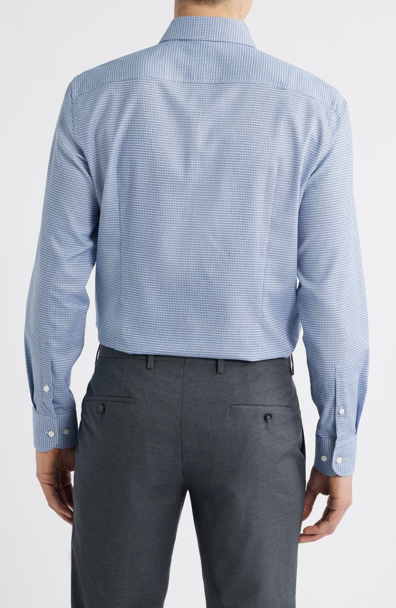 BOSS Hank Slim Fit Easy Iron Dress Shirt, Alternate, color, Dark Blue