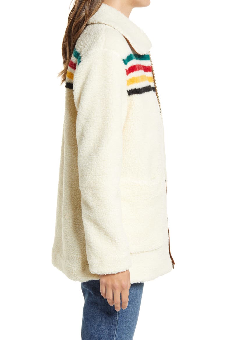 Women's Glacier Sunset Fleece Zip-Up Jacket, Alternate, color, GLACIER IVORY