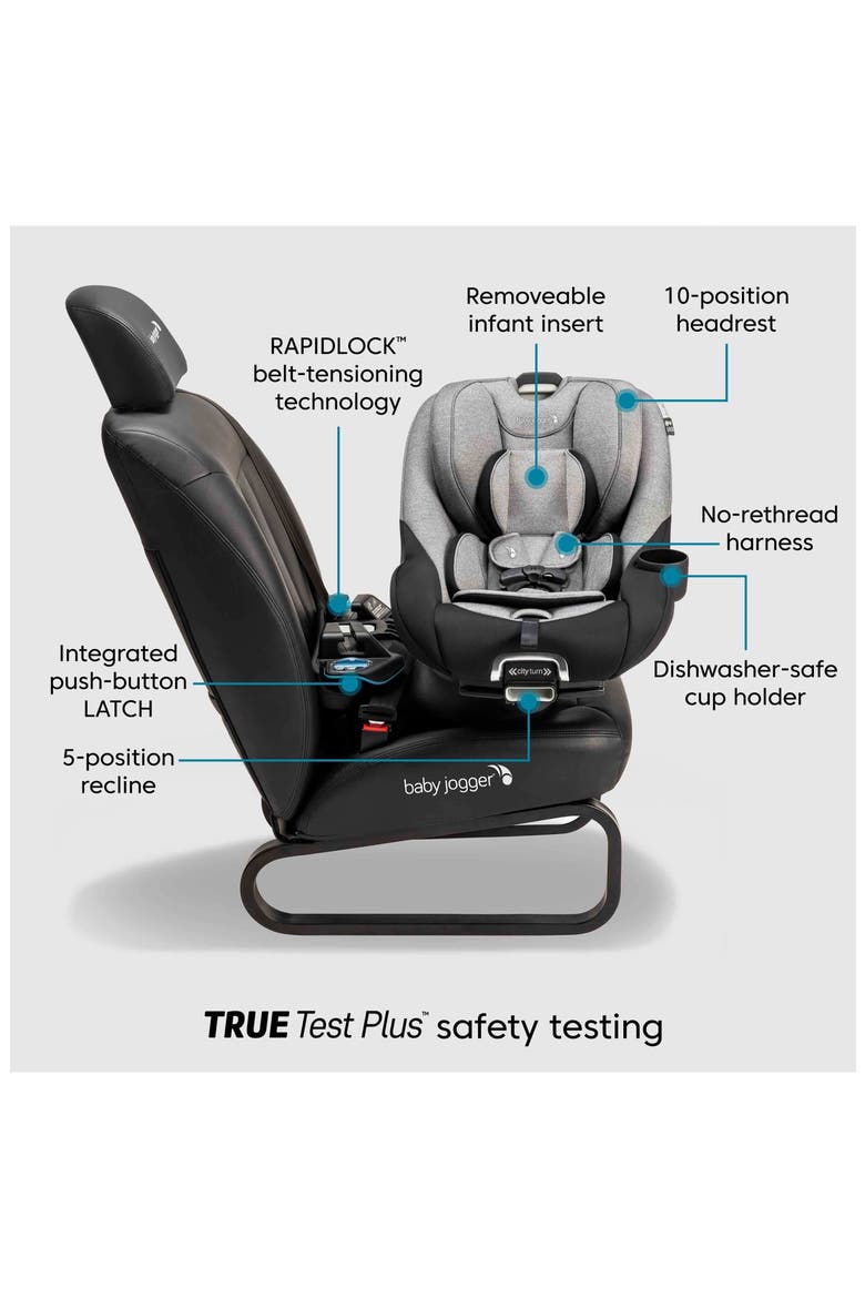 City Turn™ Rotating Convertible Car Seat, Alternate, color, PALOMA GREIGE