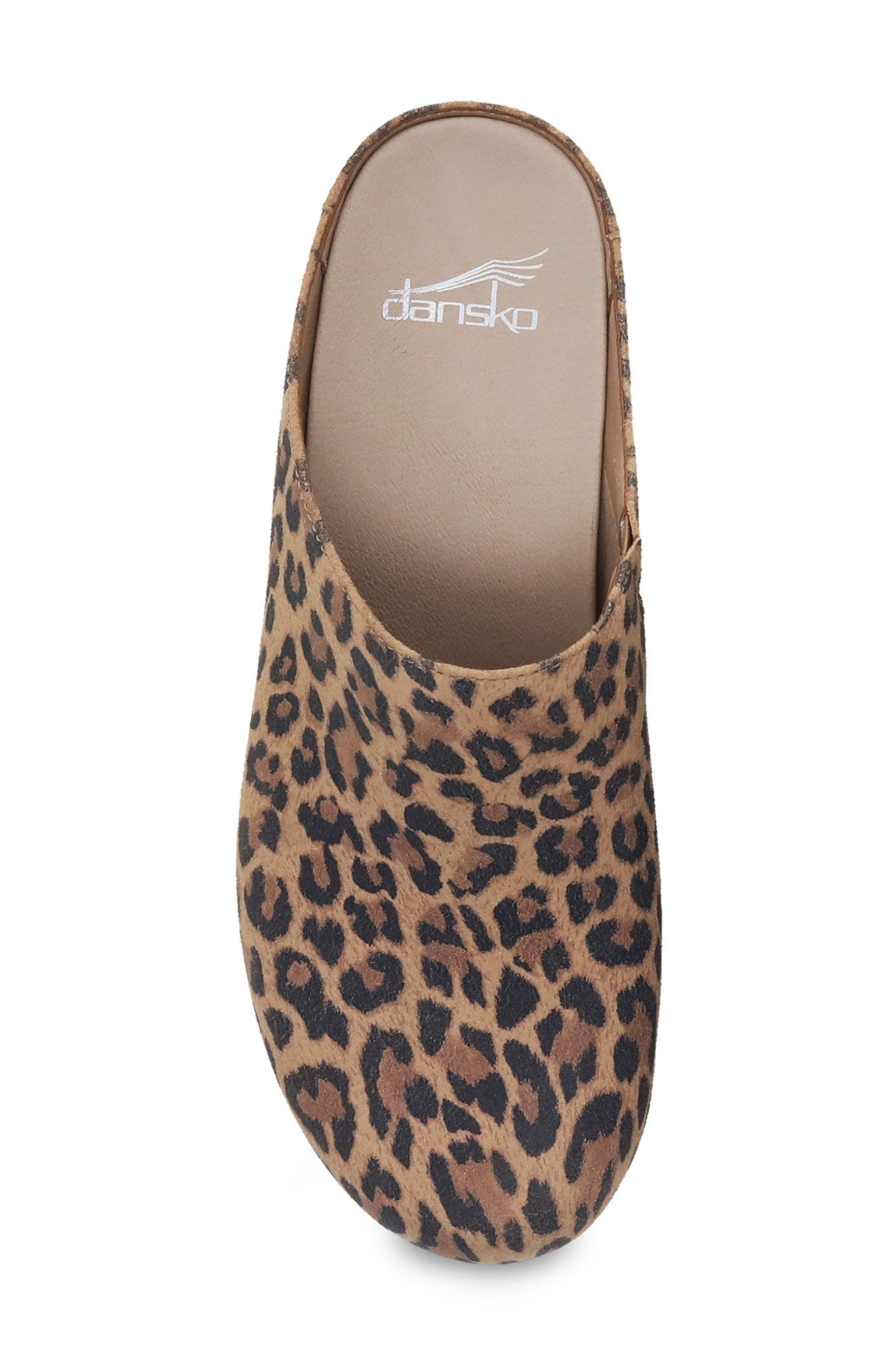 Brenda Clog, Alternate, color, LEOPARD SUEDE
