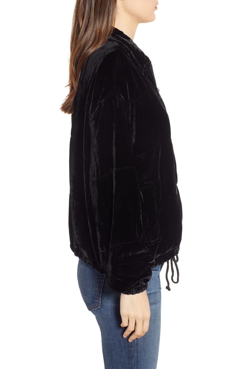 BB Dakota by Steve Madden BB Dakota Chillax Velvet Jacket, Alternate, color,