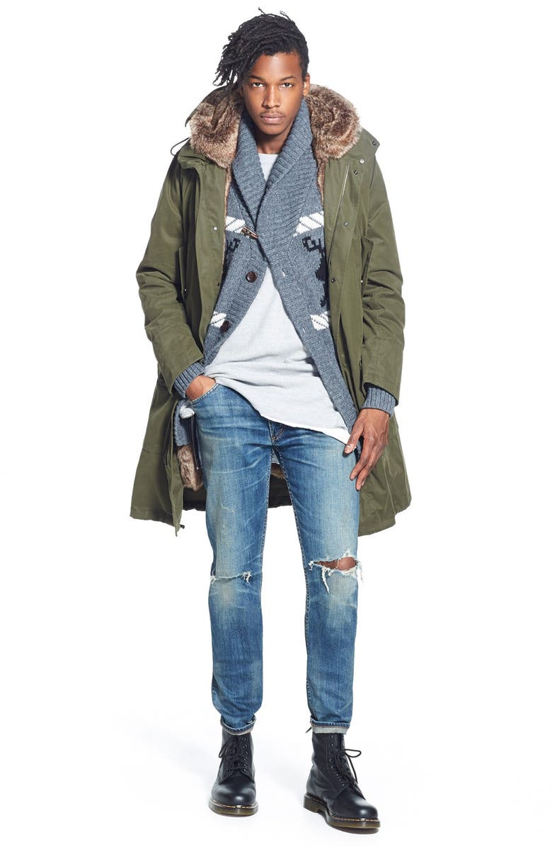 WeSC 'Froy' Jacquard Shawl Collar Cardigan, Alternate, color, 