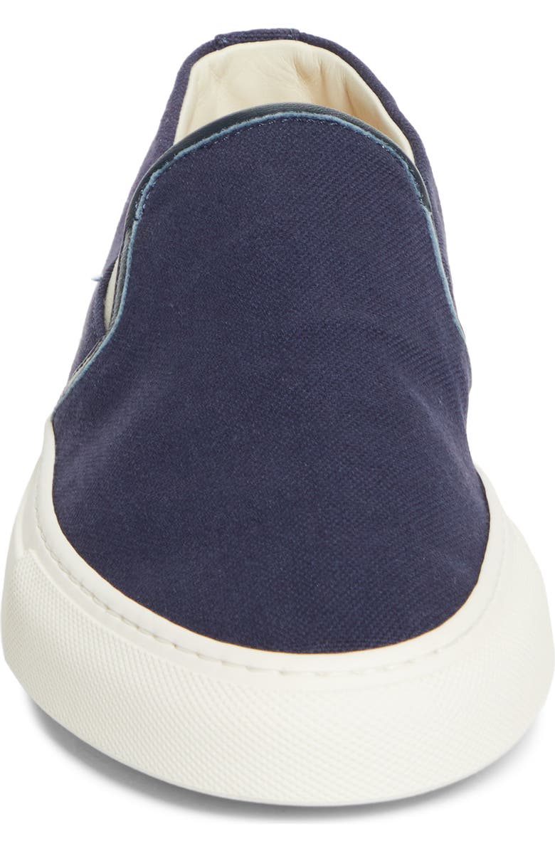 Common Projects Minimal Low Profile Slip-On Sneaker, Alternate, color, Navy