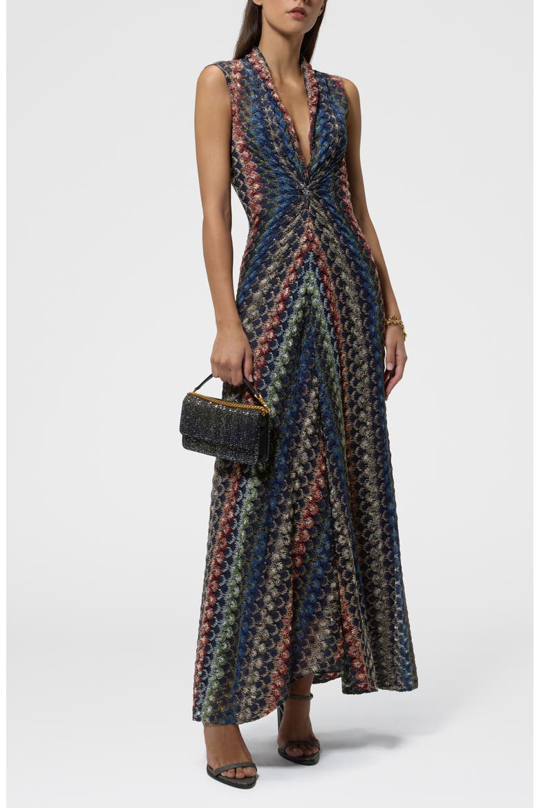 Metallic Sleeveless Maxi Dress, Main, color, SMSPV