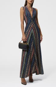 Missoni Metallic Sleeveless Maxi Dress