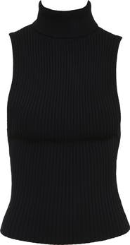 HOUSE OF CB Dina Backless Rib Turtleneck Sweater