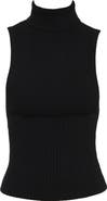 HOUSE OF CB Dina Backless Rib Turtleneck Sweater
