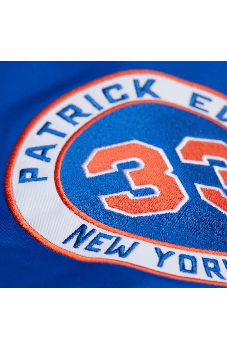 Mitchell & Ness Men's Mitchell & Ness Patrick Ewing Royal New York Knicks NBA Legends Full-Snap Satin Jacket, Alternate, color, Royal