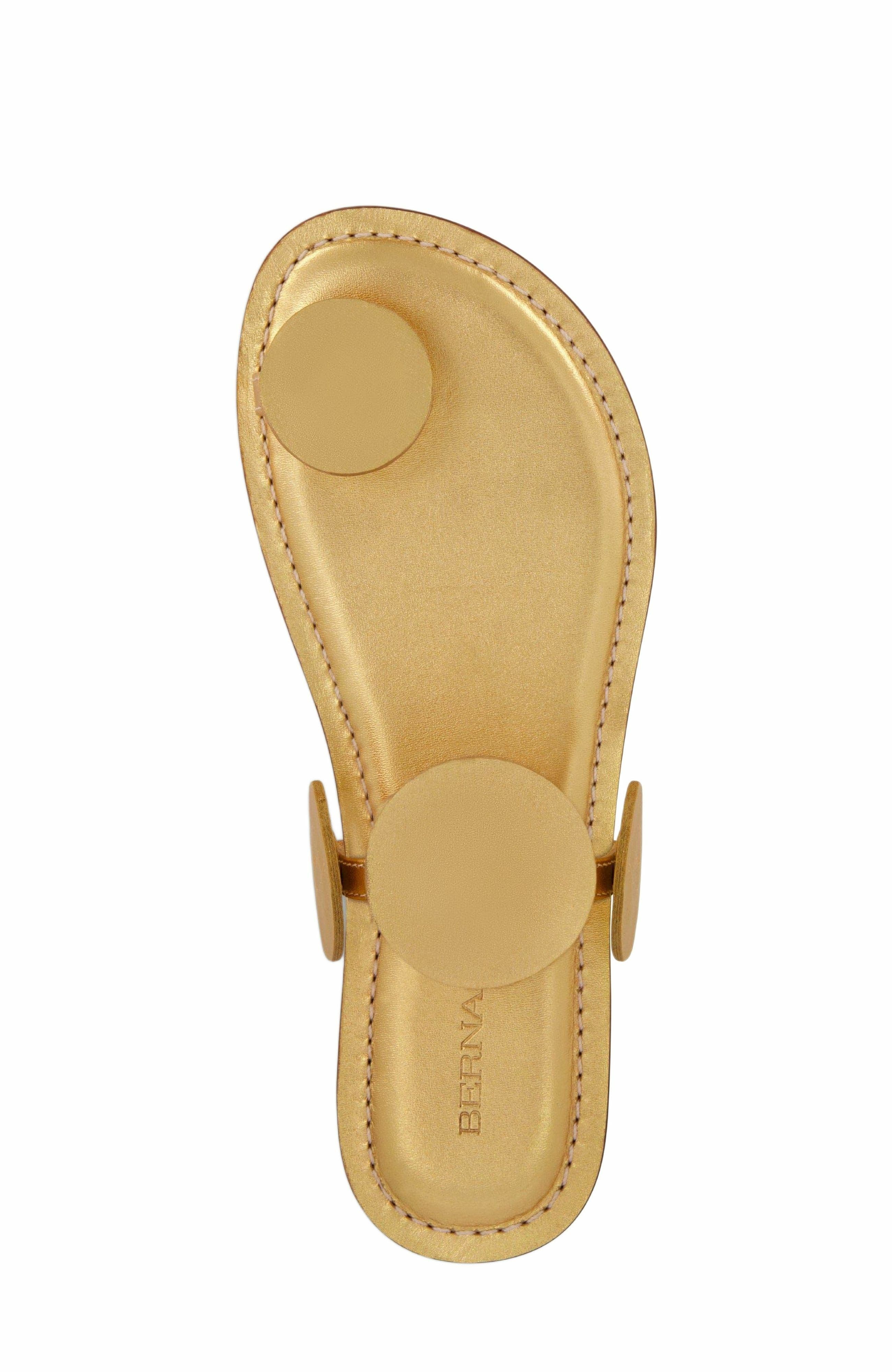New Moon Toe Loop Sandal, Alternate, color, GOLD