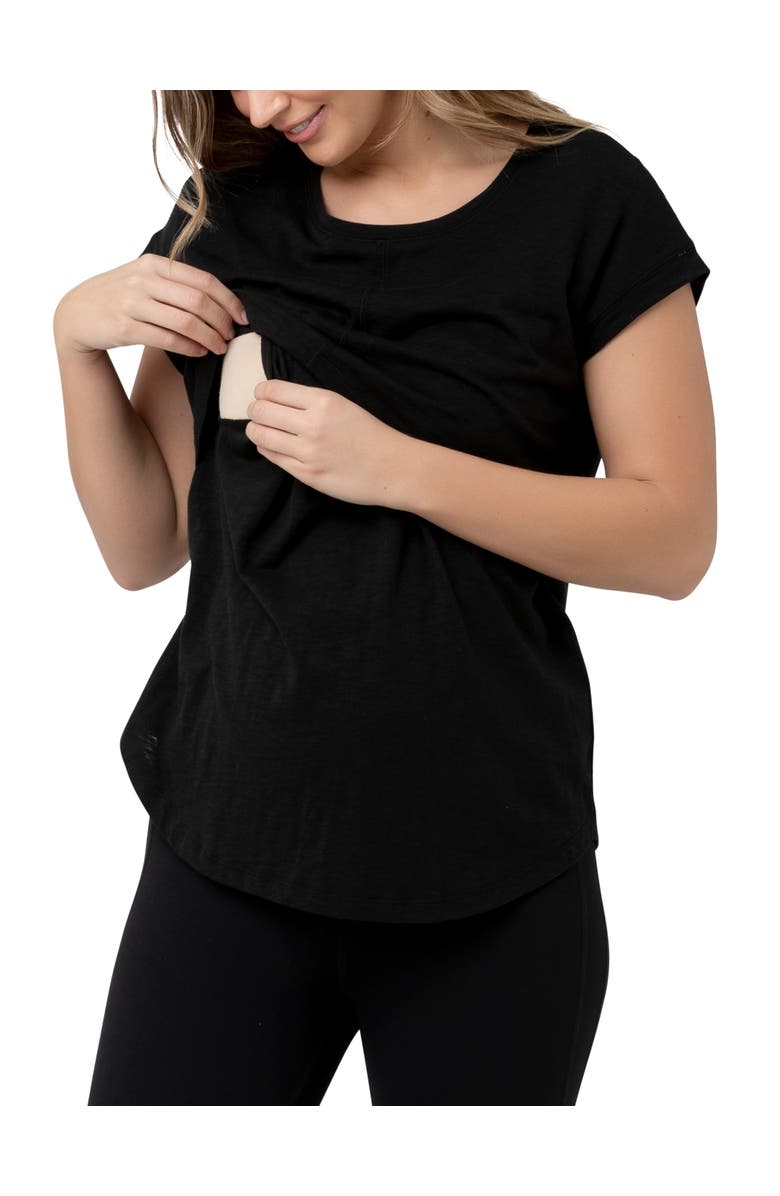 Ripe Maternity Richie Nursing Tee, Alternate, color, Black